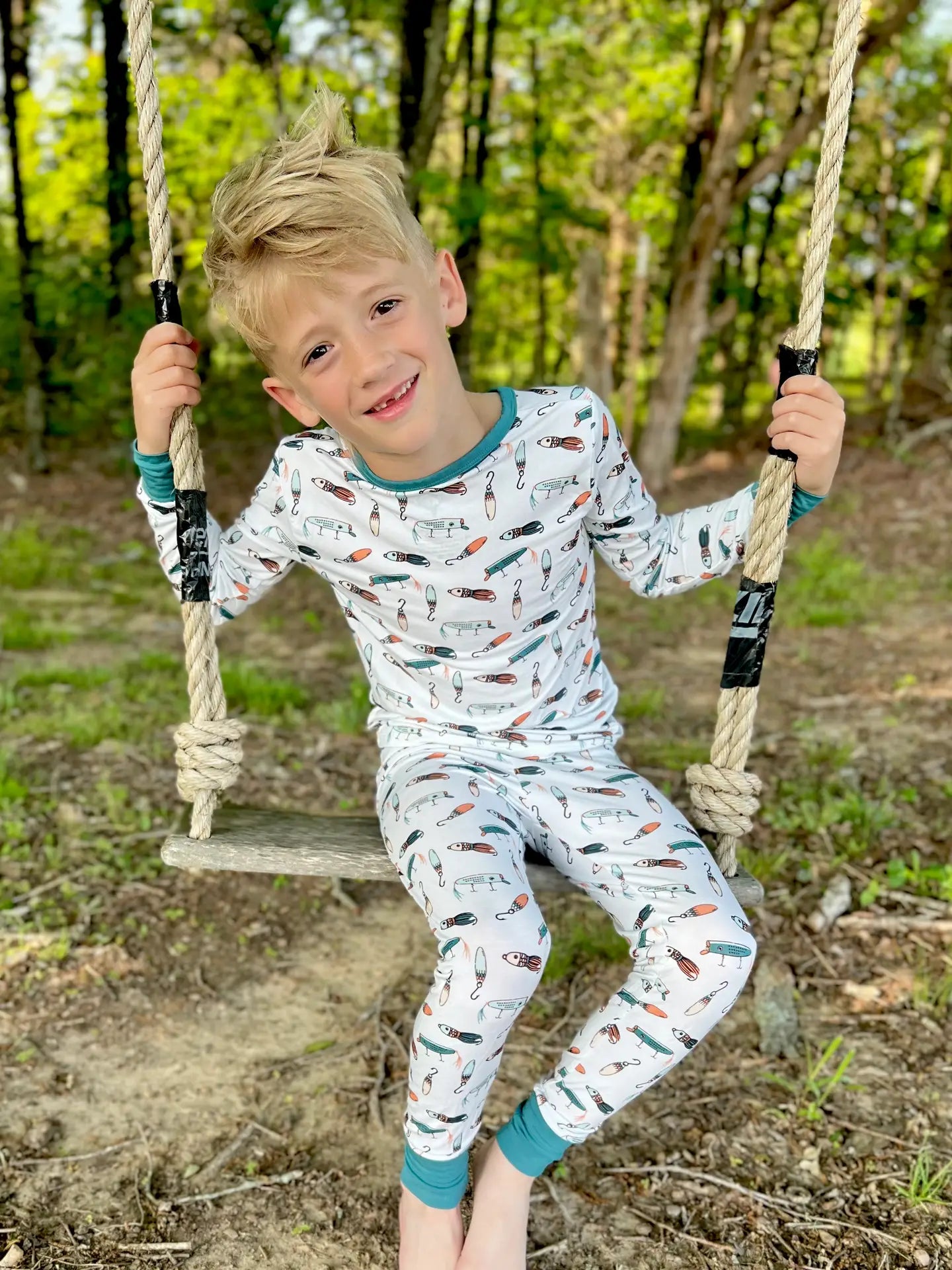 Kids Fishing Bamboo Pajamas