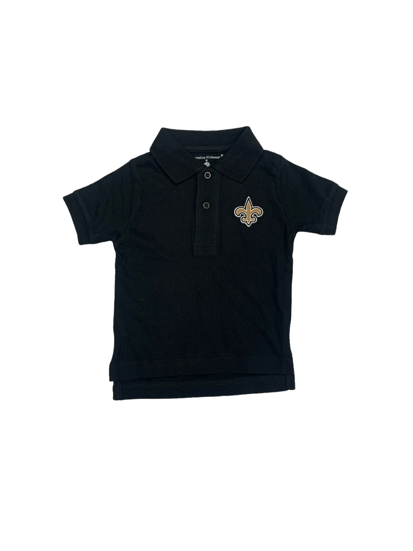Saints Black Polo Shirt