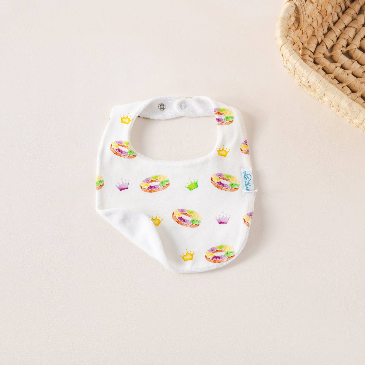 King Cake Organic Cotton Baby Bib