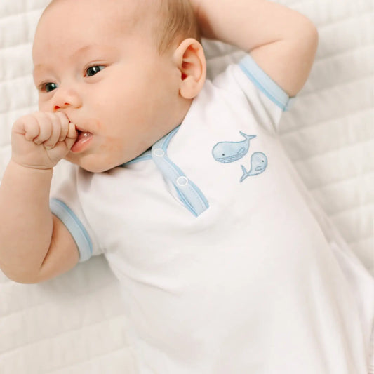 Whale Embroidered Bubble