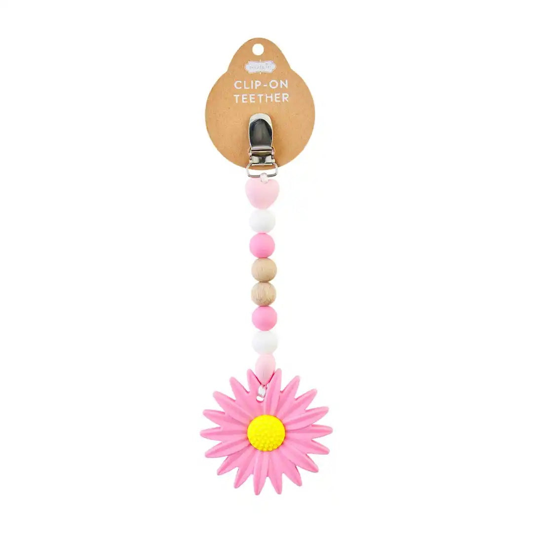 Mud Pie - Daisy Clip on Teether