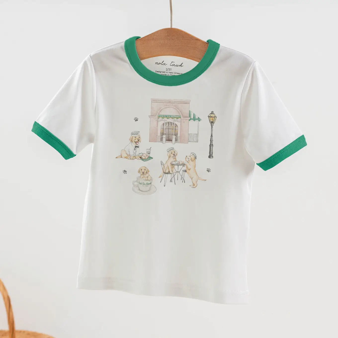 Powdered Sugar & Puppies Organic Cotton Kids Tshirt