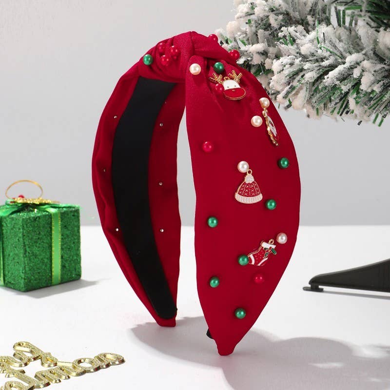 CHRISTMAS TREE SANTA REINDEER HAIR BAND HEADBAND
