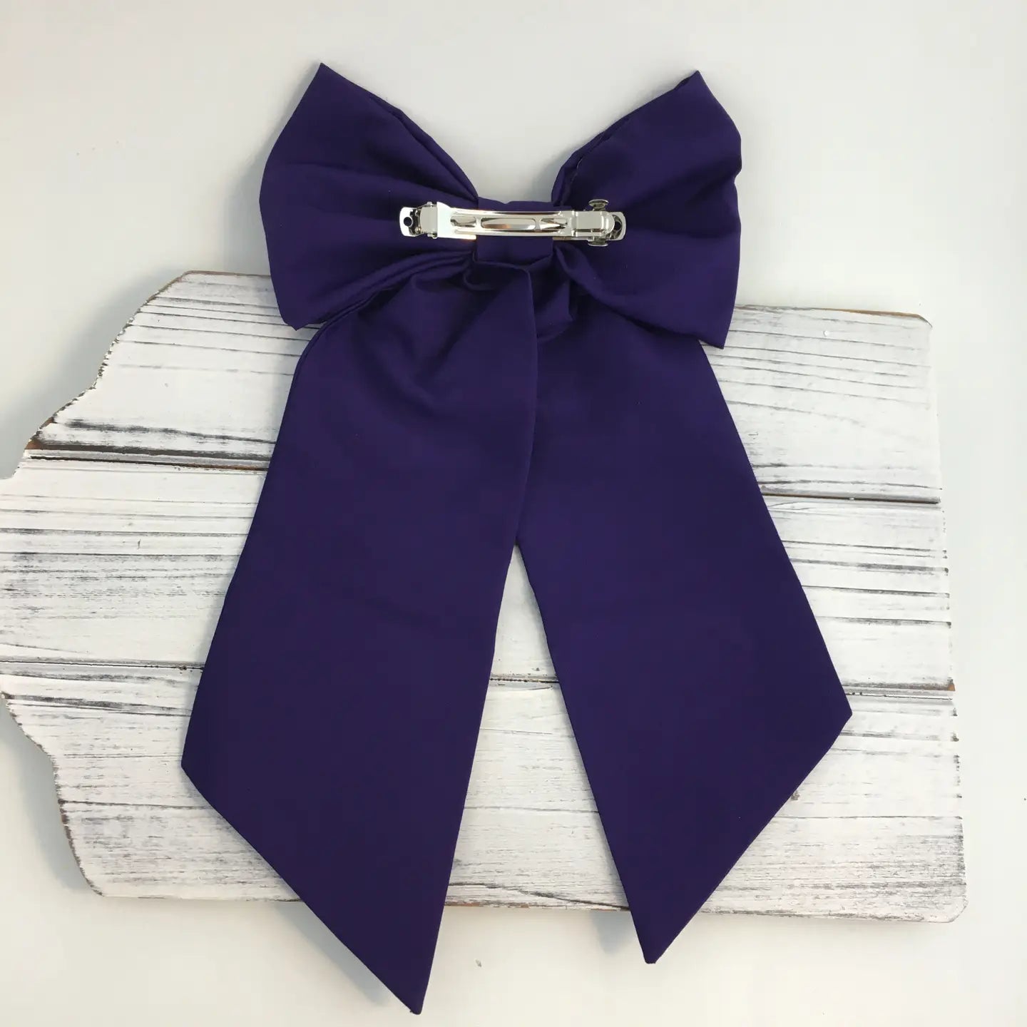 King Cake Hair Bow W/Stones