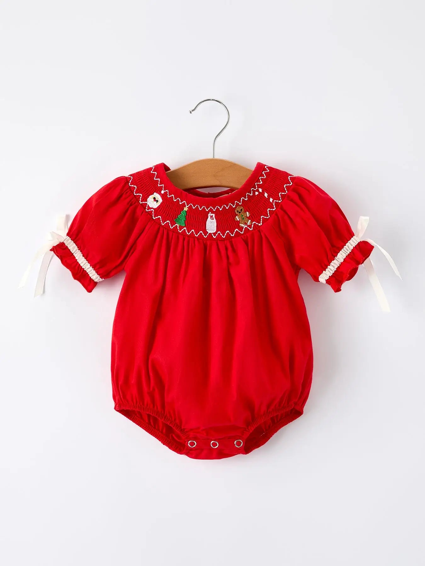 Christmas Gingerbread Girls Romper