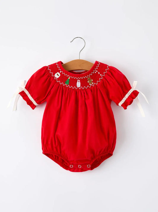 Christmas Gingerbread Girls Romper