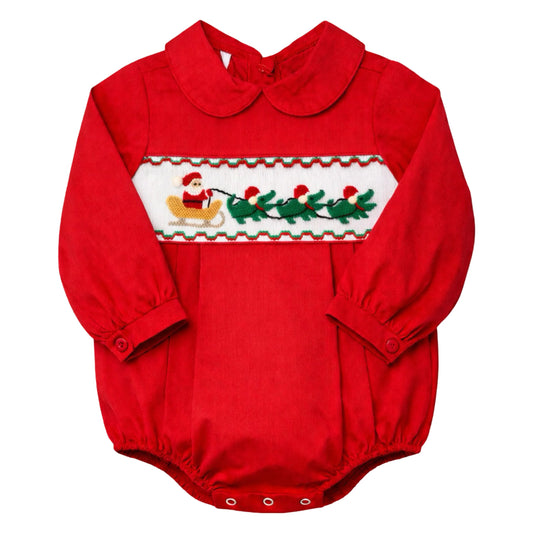 Cajun Cord Santa Long Sleeve Smock Bubble