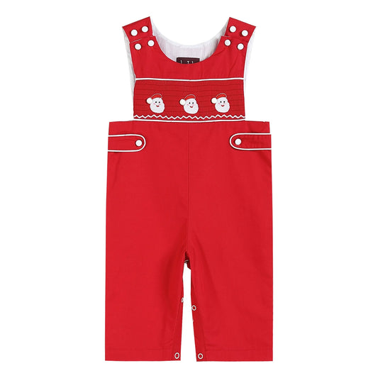 Santa Smocked Overalls