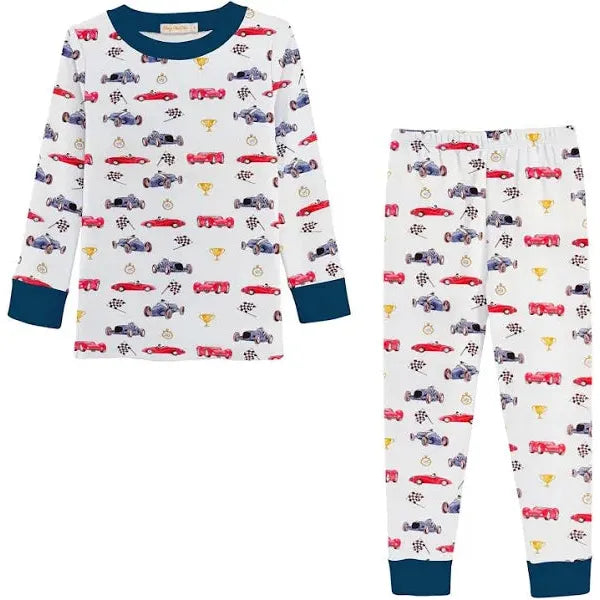 Baby Club Chic Vintage Racing Cars Boy Pajama Set
