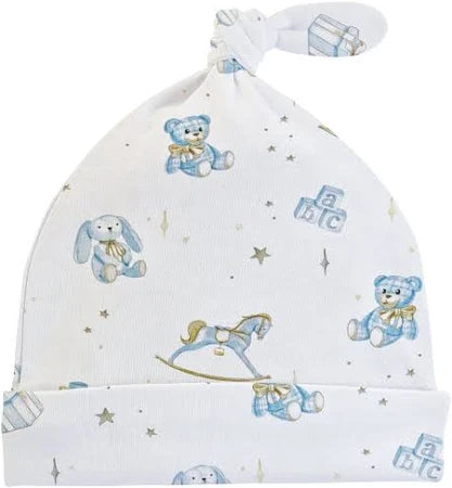 Baby Club Chic Blue Baby Toys Knotted Hat