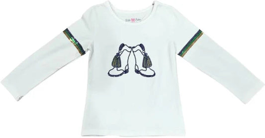 Mardi Gras Sequin Marching Boots Shirt