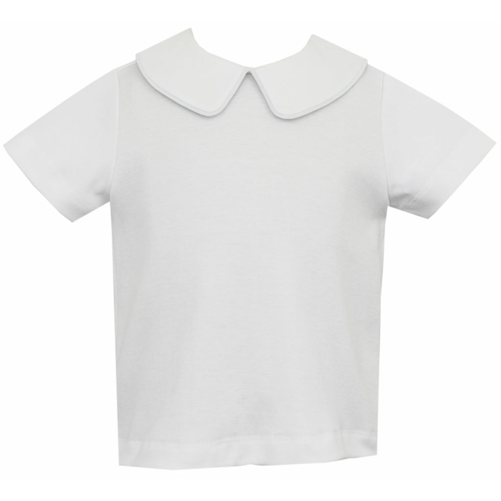 Petit Bebe Firetruck- Boy's Jon Jon w/White Knit Shirt