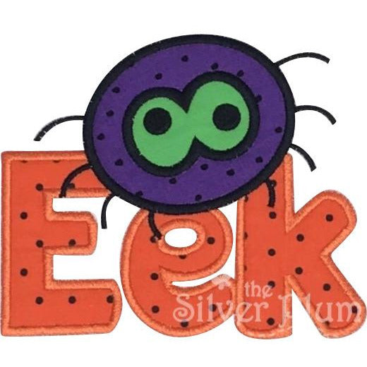Halloween - "EEK" with Spider Applique Design, Select Garment Style