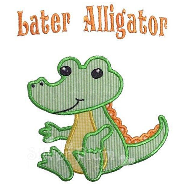 Louisiana/NOLA - Later Alligator Applique Design, Baby Gator