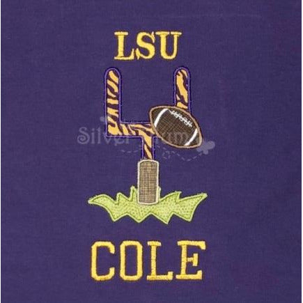 Sports - Football Goal Post with LSU Tiger Print
