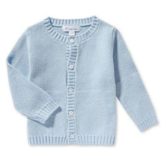 Angel Dear Boys Blue Cardigan Sweater - Monogram Available