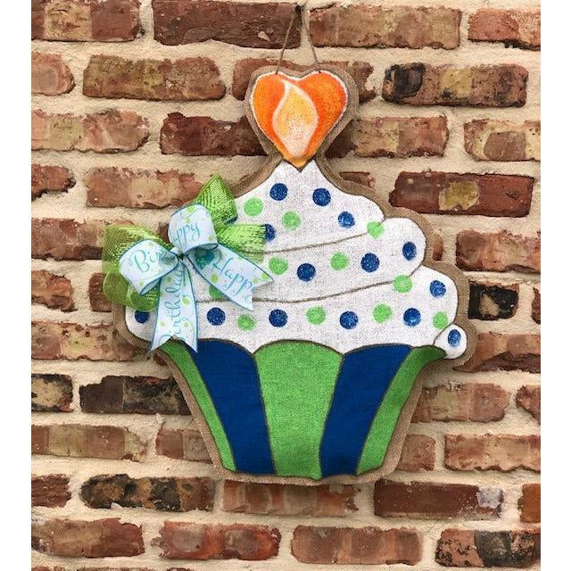 Mon Cher-Burlap Door Hanger