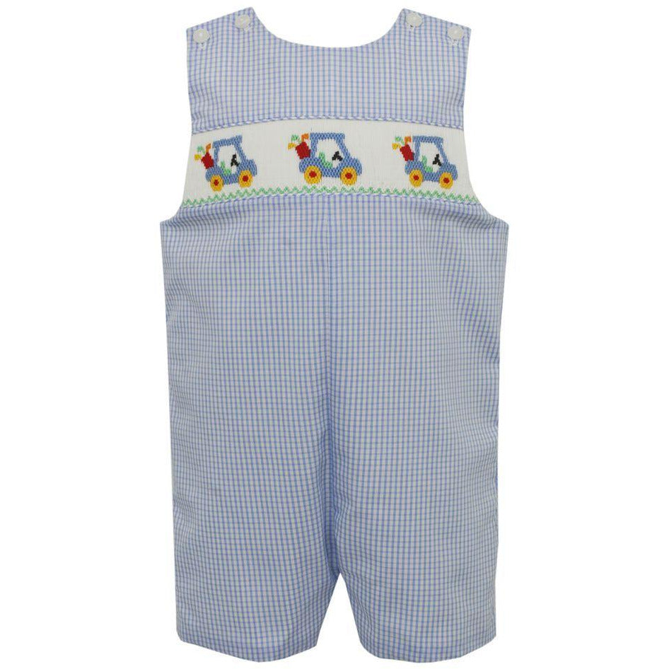 Petit Bebe Boys Golf Cart Smocked Jon Jon