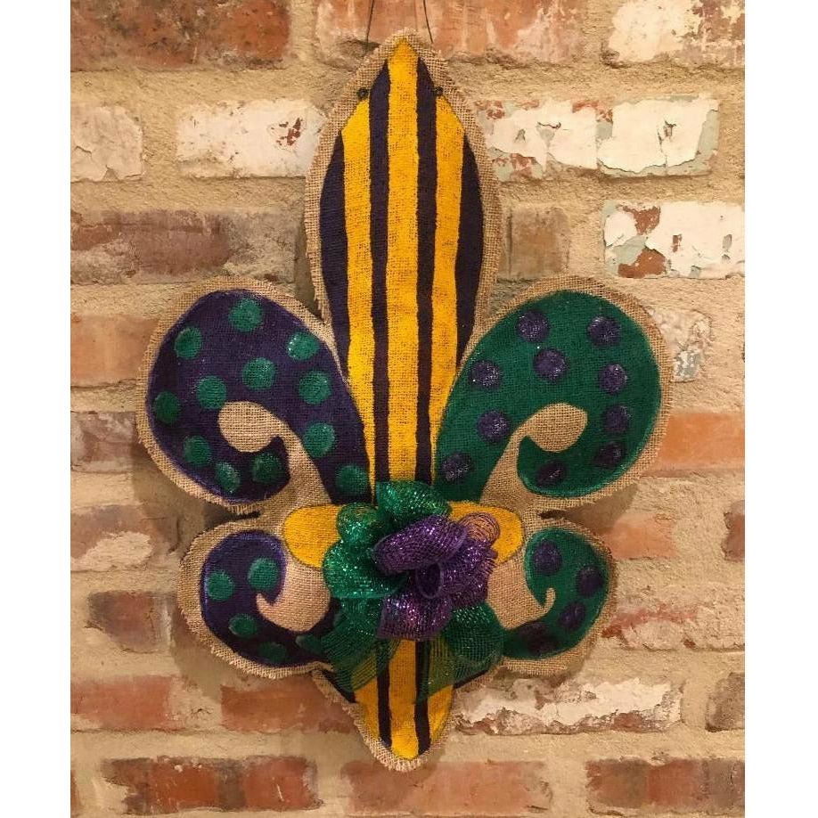 Mon Cher-Burlap Door Hanger