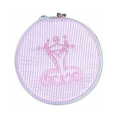 Oh Mint - Tutu Embroidery Seersucker Button Bag