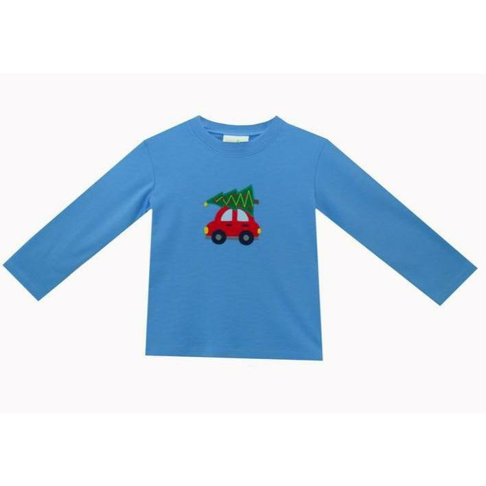 Zuccini Christmas Shirt Applique Car & Christmas Tree
