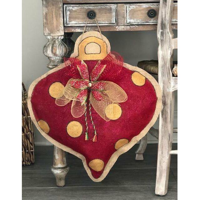 Mon Cher-Burlap Door Hanger