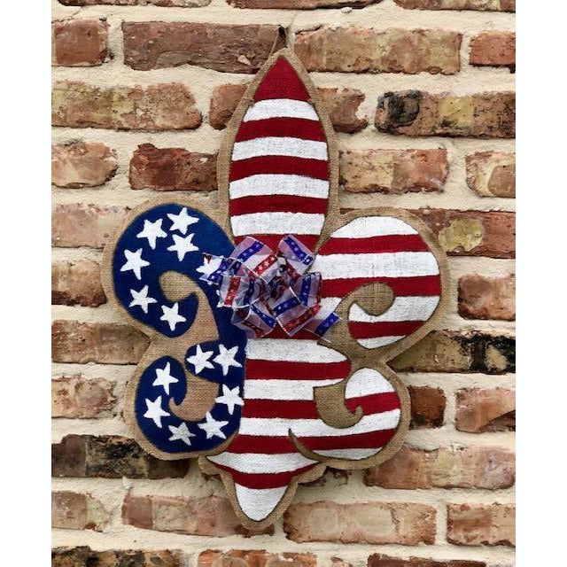 Mon Cher-Burlap Door Hanger