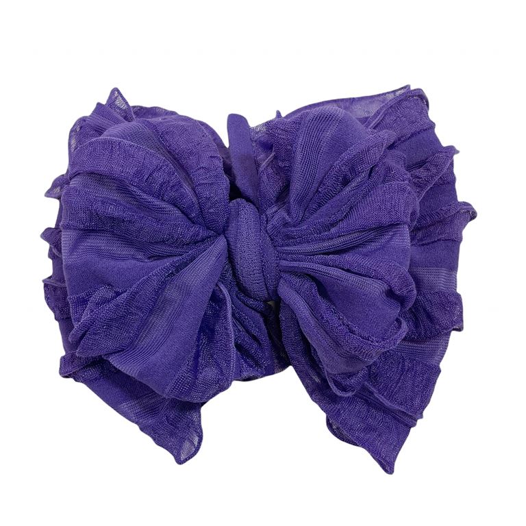 In Awe - Ruffled Headband - Grape