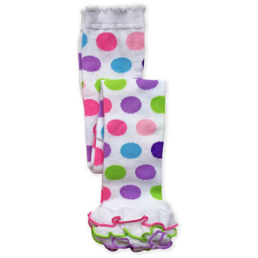 Jefferies Socks - Leggings Dots Ruffled Ankle, Pima Cotton
