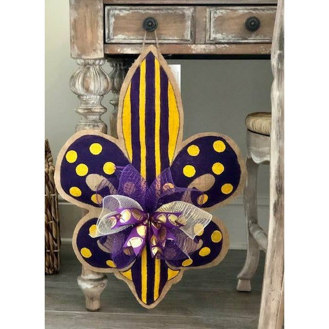 Mon Cher-Burlap Door Hanger