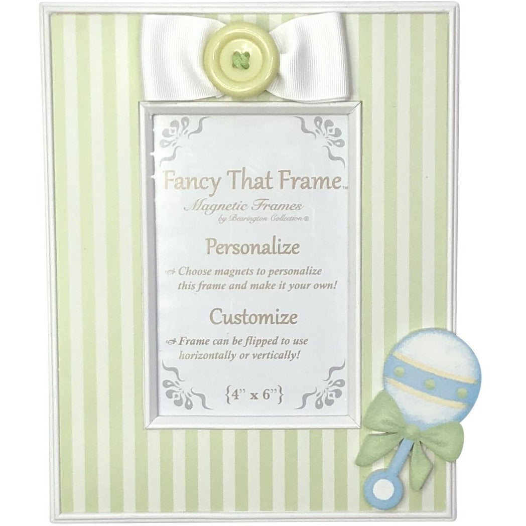 Magnetic Green Stripe Picture Frame
