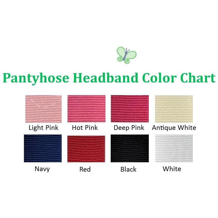 Headband Grosgrain Bow Wide Pantyhose Band