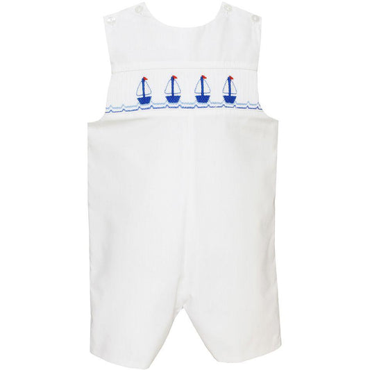 Petit Bebe Sailboats Smocked Jon Jon