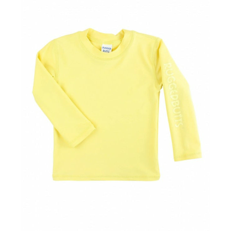 Ruffle Butts Rash Guard Shirt Banana Yellow