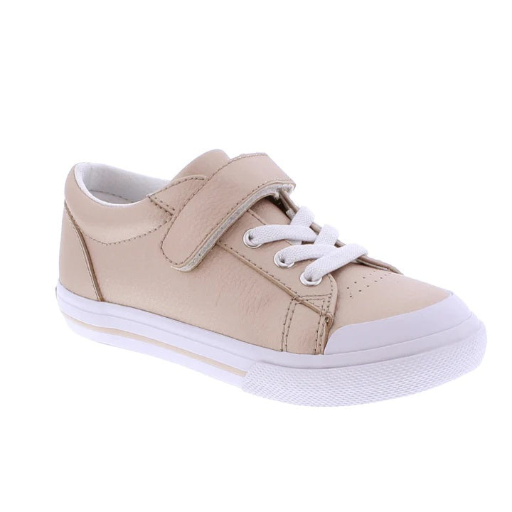 Footmates - REESE Rose Gold Leather Sneaker
