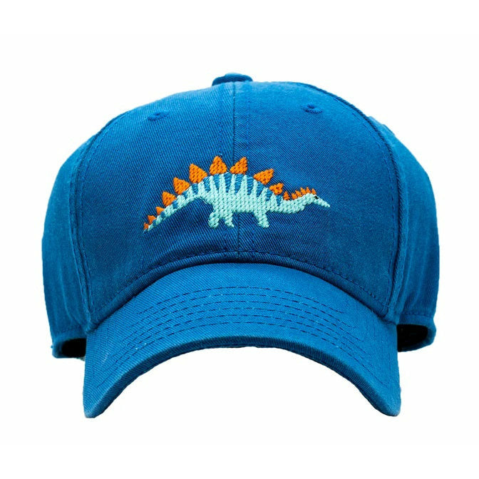 Harding Lane Hat Stegosaurus on Cobalt Blue