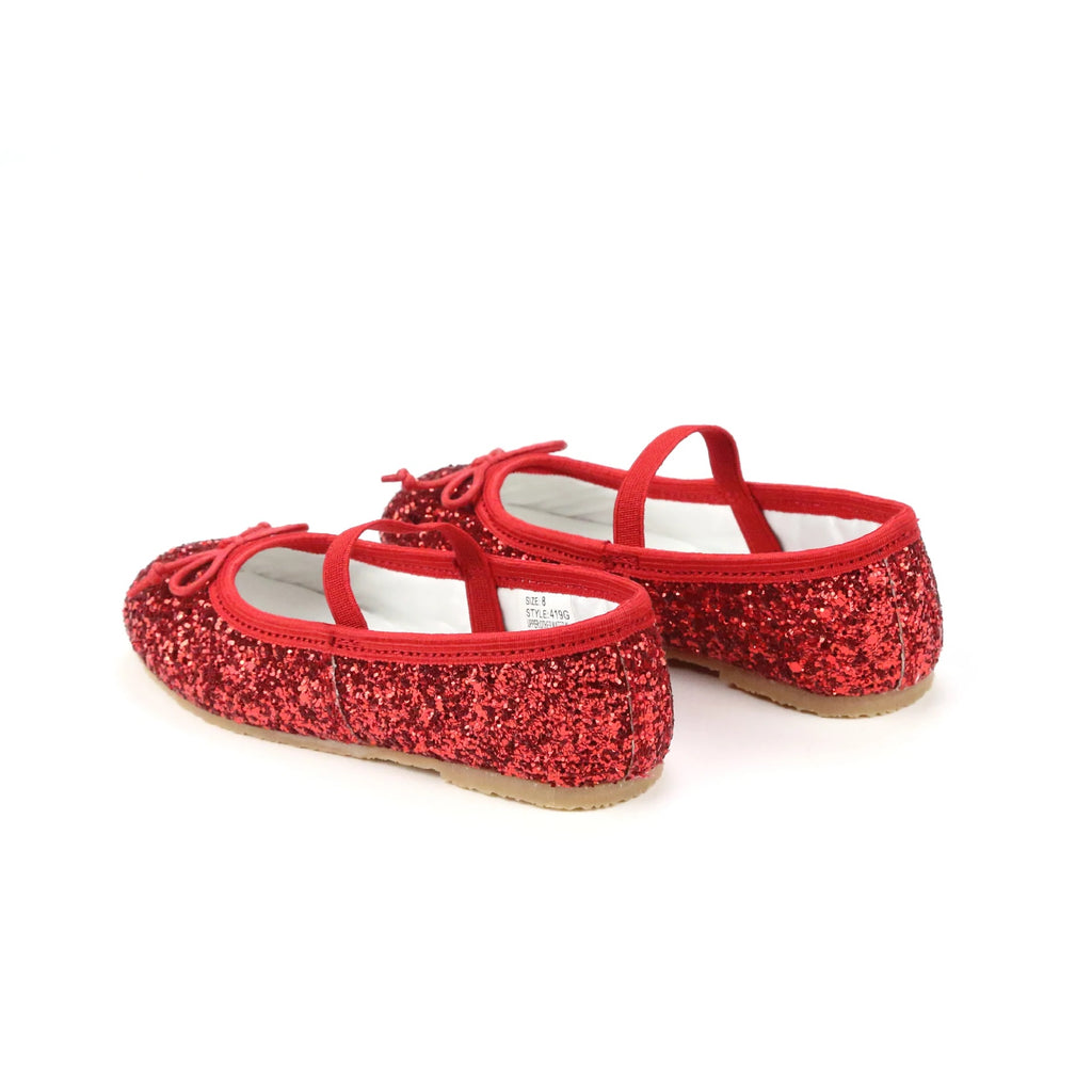 L'Amour - Victoria Red Glitter Sparkle Shoe