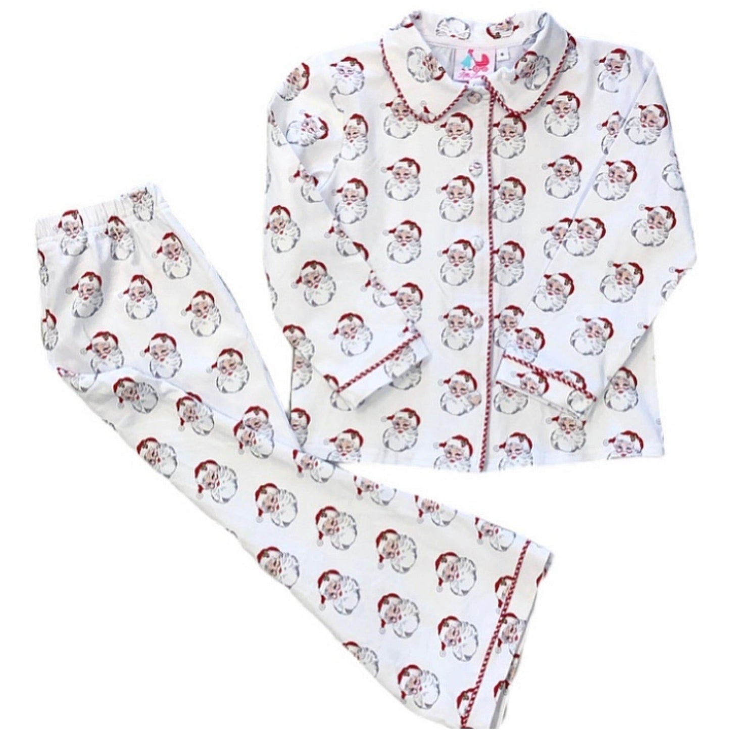 Vintage Santa Knit PJ Set