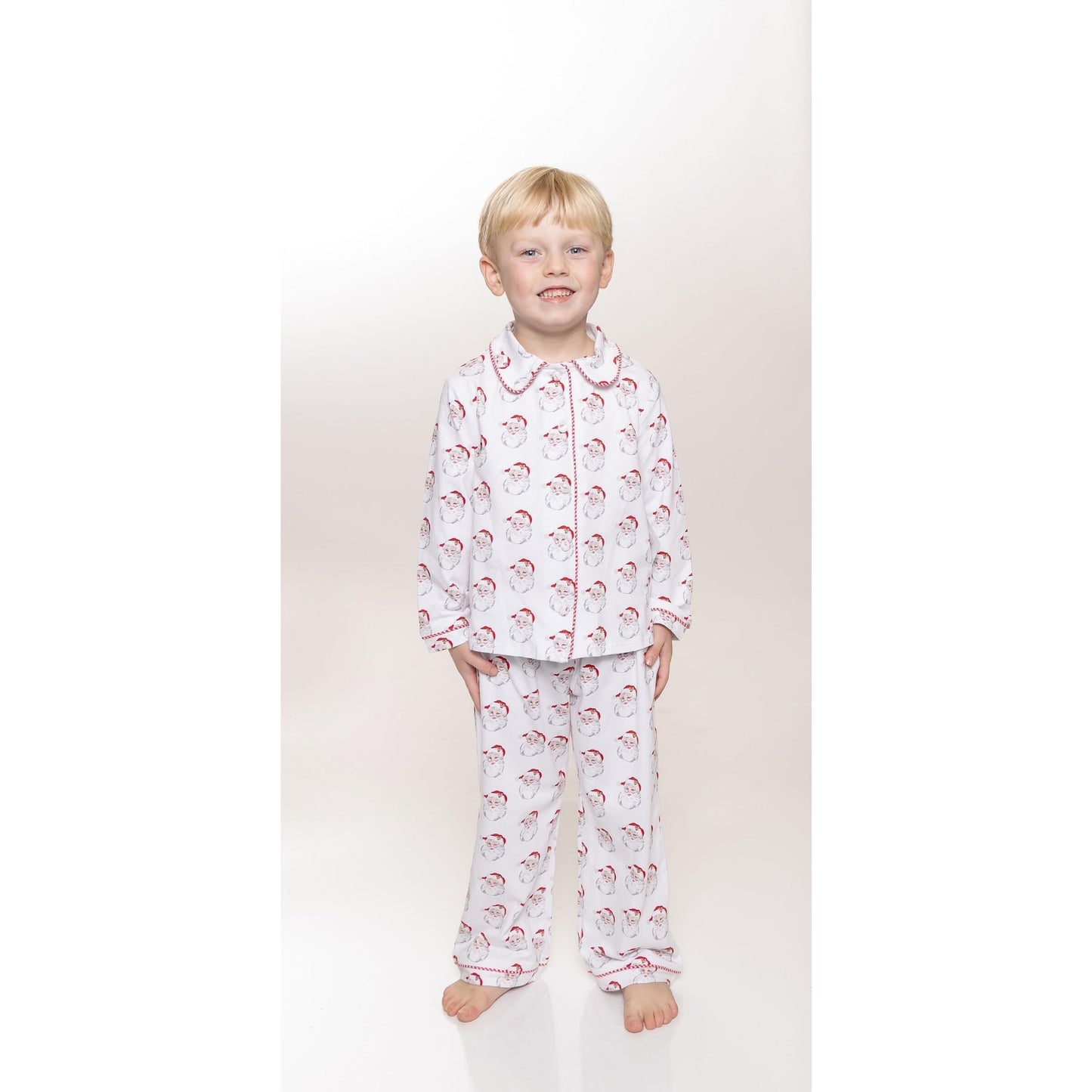 Vintage Santa Knit PJ Set