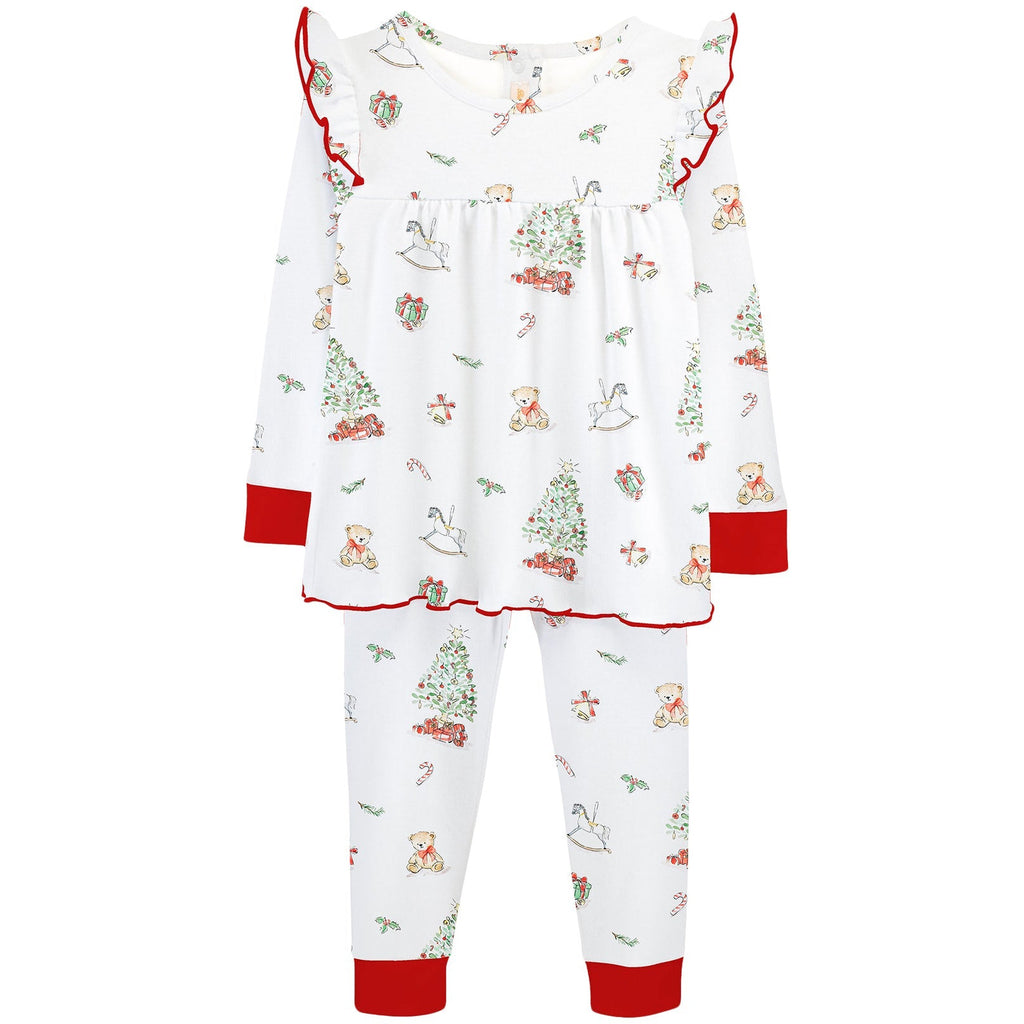 Baby Club Chic - Christmas Tree Girl Pajama Set