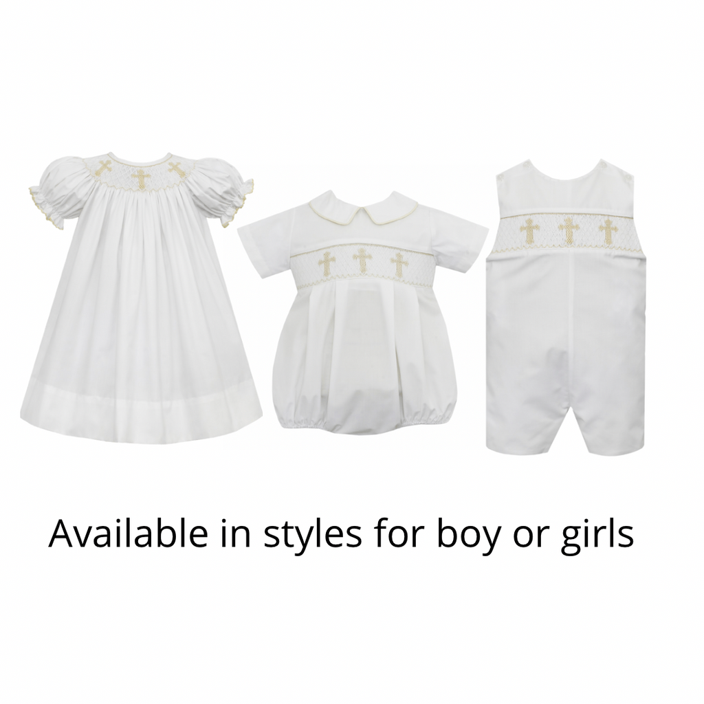Petit Bebe - Cross Boys Smocked Jon Jon