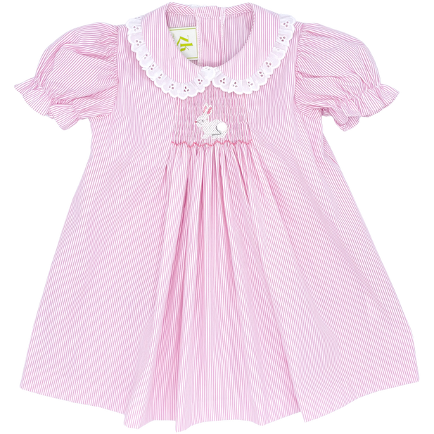 Zuccini Bunny Silvie Smocked Dress Pink