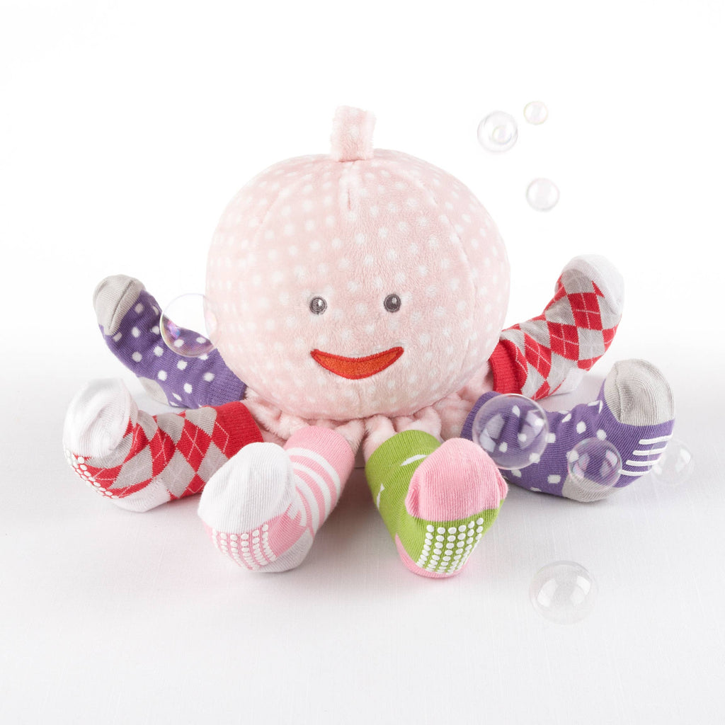 Baby Aspen -Mrs. Sock Plush Pink Octopus
