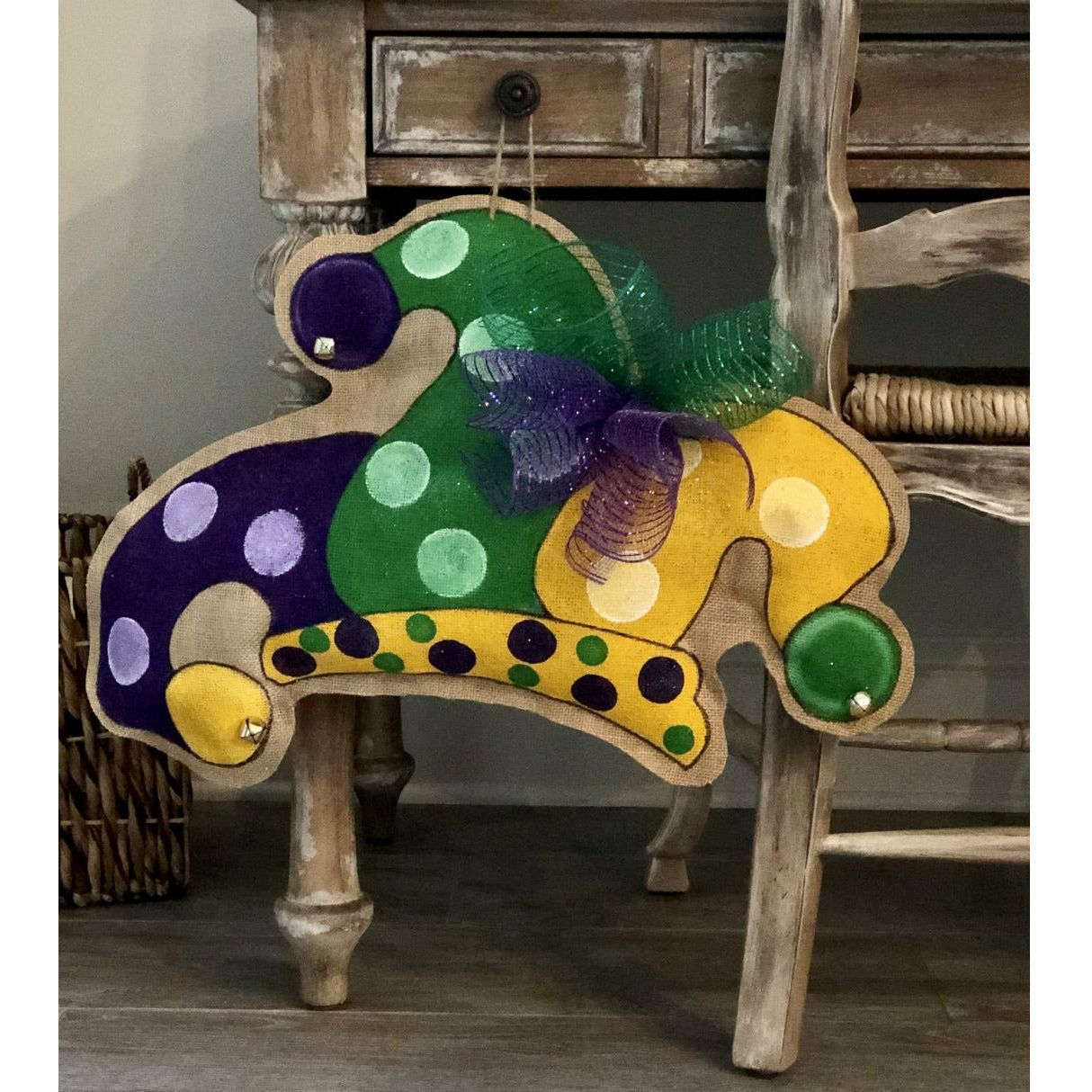 Mon Cher-Burlap Door Hanger