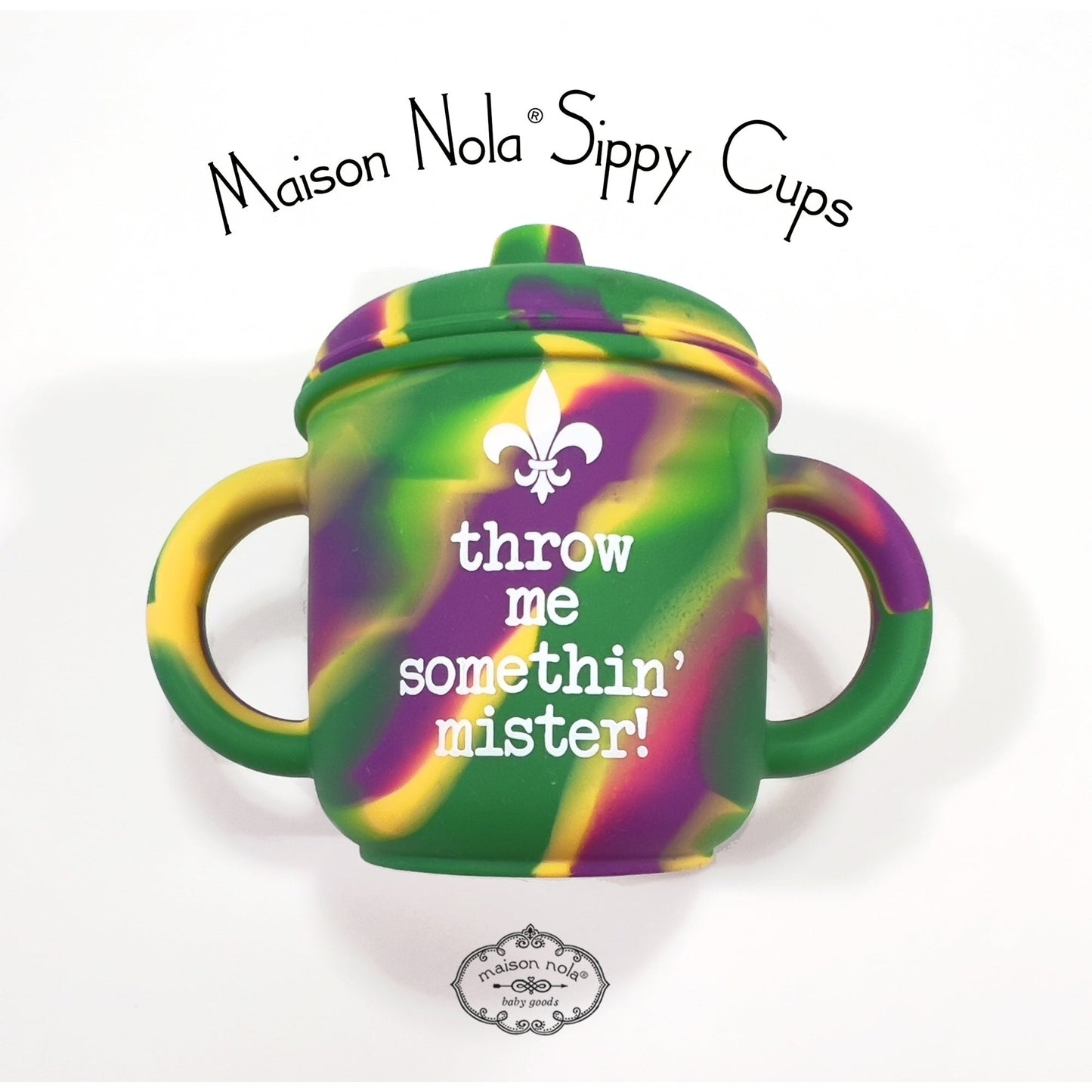 Mardi Gras Sippy Cup