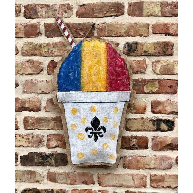 Mon Cher-Burlap Door Hanger